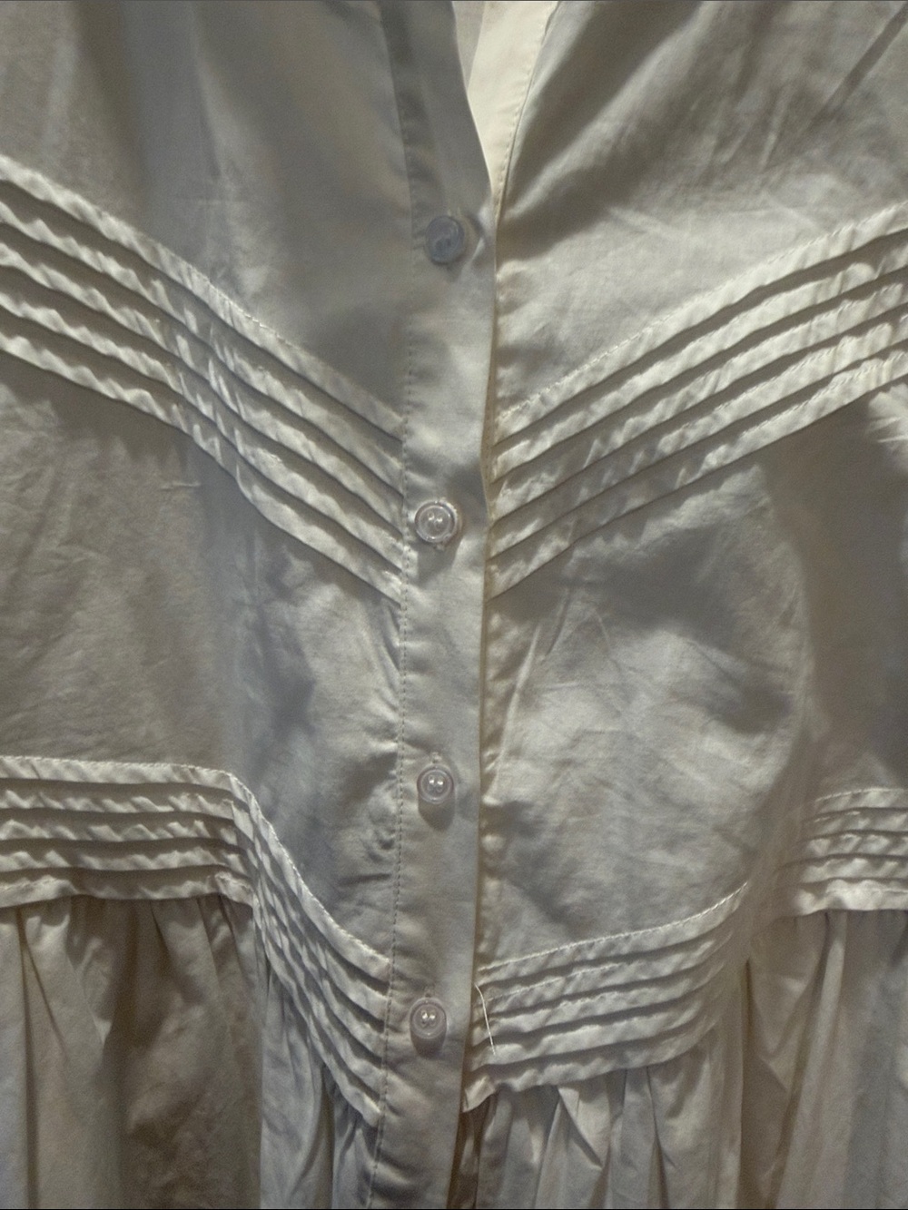 MIA MAC White Button-Front Midi Dress - Picture 4 of 9